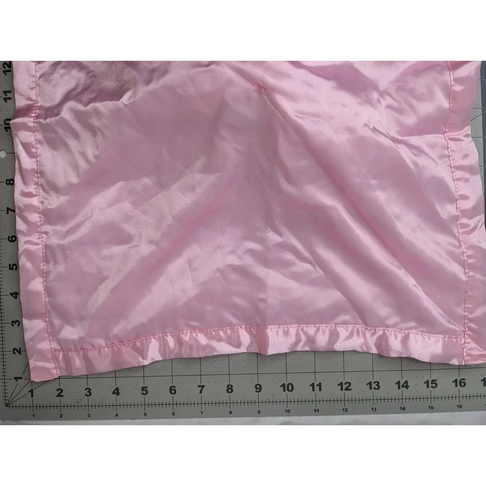 Minky‎ Dot Rabbit Lovey Pink Bunny Security Blanket Stuffed Animal Toy